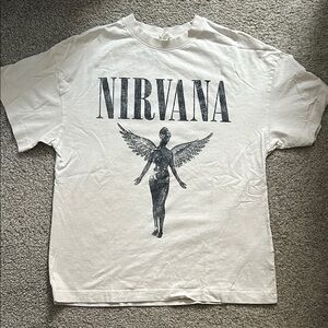 Nirvana Off White Graphic T-Shirt